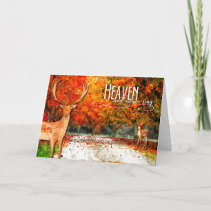 Cartes Pour Fêtes Annuelles Le ciel et la nature Chante Forêt d'automne Thanks