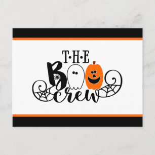 Cartes Pour Fêtes Annuelles Le Citrouille fantôme d'Halloween du Boo Crew