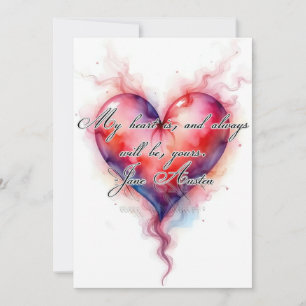 Cartes Pour Fêtes Annuelles Le coeur d'Austin