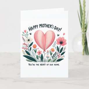 Cartes Pour Fêtes Annuelles Le cœur de la maison - Fête des mères