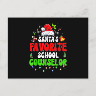 Cartes Pour Fêtes Annuelles Le Conseiller Scolaire préféré du Père Noël, tenue