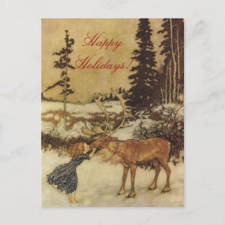 Cartes Pour Fêtes Annuelles Le conte de fée de la reine des neiges avec Gerda