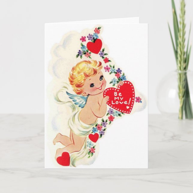 Cartes Pour Fêtes Annuelles Le cru soit mon ange Valentine d'amour (Devant)