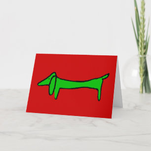 Cartes Pour Fêtes Annuelles Le Dachshund pour Noël