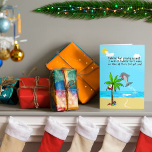 Cartes Pour Fêtes Annuelles le dauphin au nez rouge