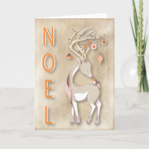Cartes Pour Fêtes Annuelles Le deer de Noel Christma