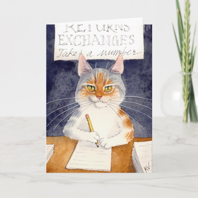 Cartes Pour Fêtes Annuelles Le département de retour redouté (Devant)