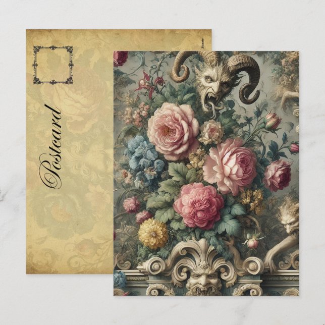 Cartes Pour Fêtes Annuelles Le Devourer de Bloom & Bone - gothique victorien (Devant / Derrière)
