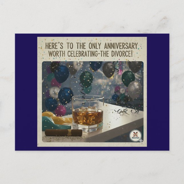 Cartes Pour Fêtes Annuelles Le divorce (M) (Devant)