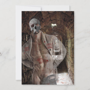 Cartes Pour Fêtes Annuelles le fantôme musclé de SlipperyJoe pierre tunnel fai