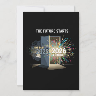 Cartes Pour Fêtes Annuelles Le Futur Commence   Bonne Année 2026
