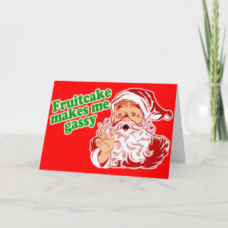 Cartes Pour Fêtes Annuelles Le gâteau de fruits secs me rend grisouteux