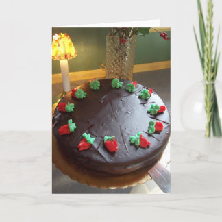Cartes Pour Fêtes Annuelles Le gâteau de Gina