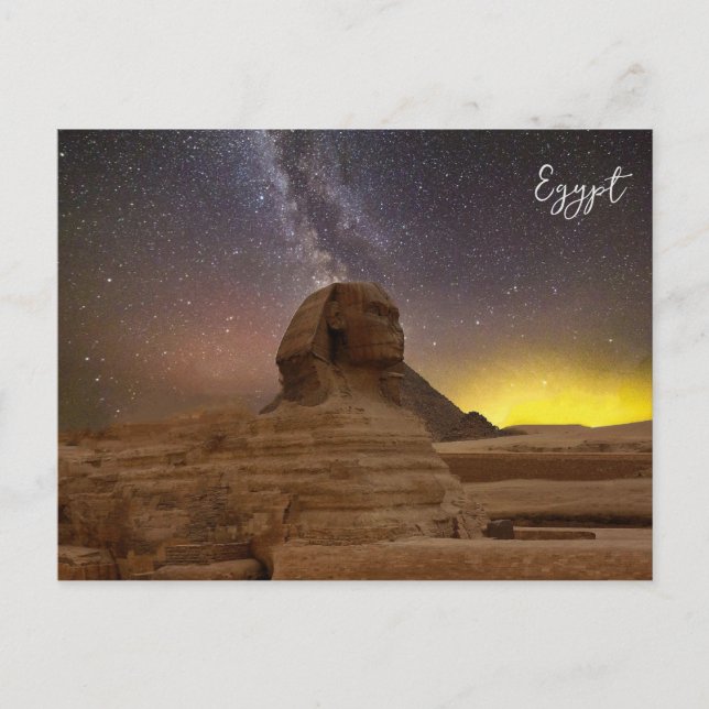 Cartes Pour Fêtes Annuelles Le Grand Sphinx De Gizeh (Devant)