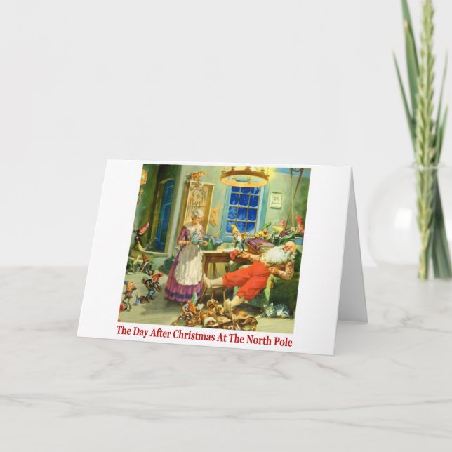 Cartes Pour Fêtes Annuelles Le jour après Noël chez le Polonais du nord (Devant)