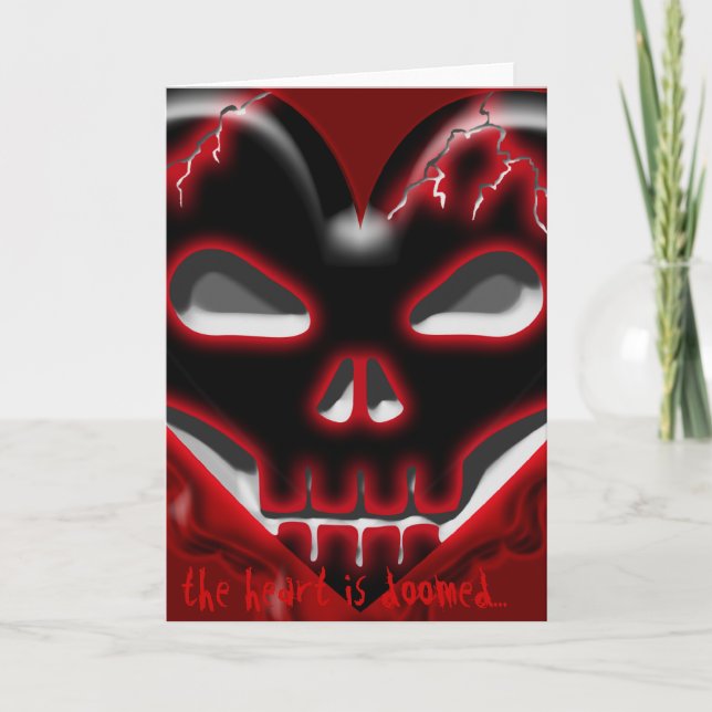 Cartes Pour Fêtes Annuelles Le jour d'Anti-Valentine : Coeur condamné (Devant)