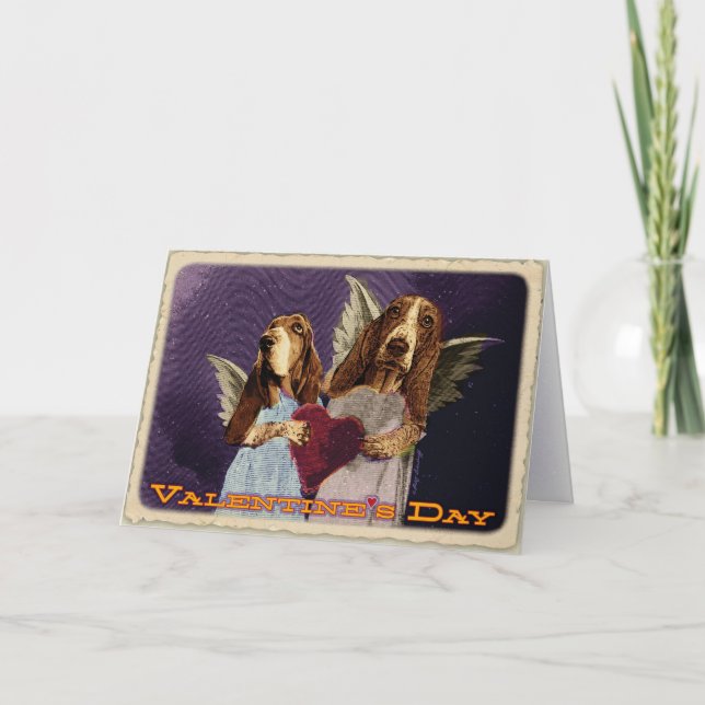 Cartes Pour Fêtes Annuelles Le jour de Bassentine heureux (Devant)