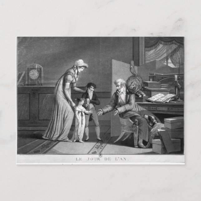 Cartes Pour Fêtes Annuelles Le jour de nouvelle année, 1807 (Devant)