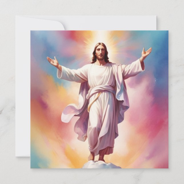 Cartes Pour Fêtes Annuelles Le Jour du Seigneur Jésus (Devant)