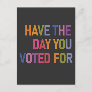 Cartes Pour Fêtes Annuelles Le jour où vous avez voté pour Anti Trump