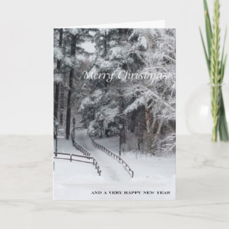 Cartes Pour Fêtes Annuelles Le Joyeux Noël d'ADKs… la route moins a voyagé