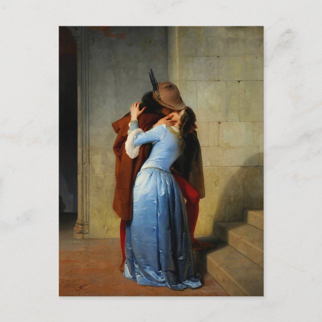 Cartes Pour Fêtes Annuelles Le Kiss Francesco Hayez (Devant)
