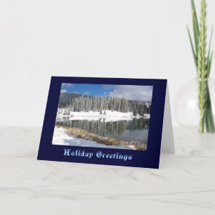 Cartes Pour Fêtes Annuelles Le Lac Cobbett Après La Neige