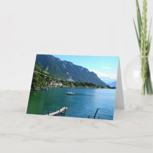 Cartes Pour Fêtes Annuelles Le lac Léman en été