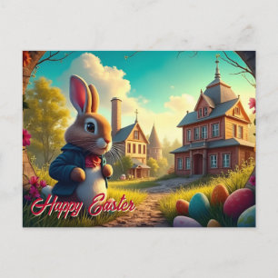 Cartes Pour Fêtes Annuelles Le lapin de Pâques en mission secrète