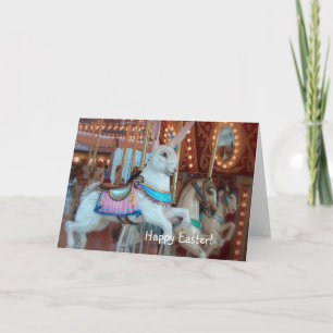 Cartes Pour Fêtes Annuelles Le lapin de Pâques sur le joli coup d'envoi