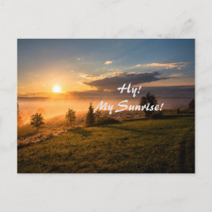 Cartes Pour Fêtes Annuelles Le lever du soleil