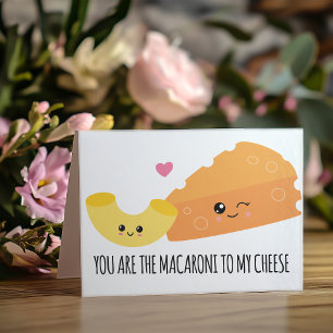 Cartes Pour Fêtes Annuelles Le Macaroni À Mon Jour De Valentines Au Fromage