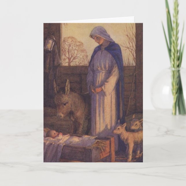 Cartes Pour Fêtes Annuelles Le Manger (Devant)