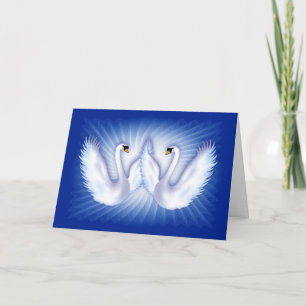 Cartes Pour Fêtes Annuelles Le Mariage de Swan