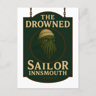 Cartes Pour Fêtes Annuelles Le marin noyé - le plus ancien marin d'Innsmouth