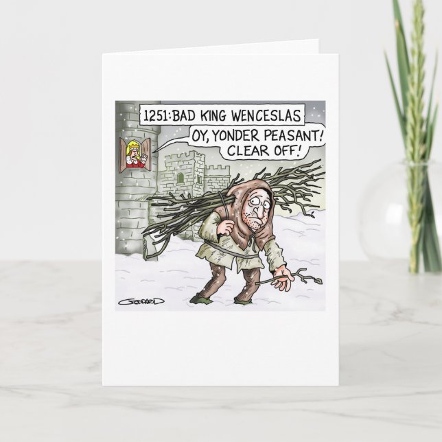 Cartes Pour Fêtes Annuelles Le mauvais Roi Wenceslas (Devant)