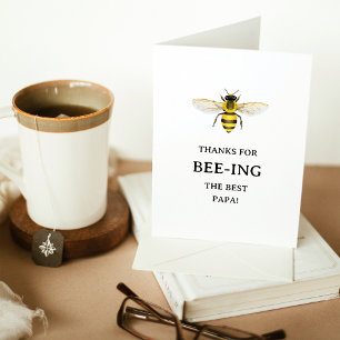 Cartes Pour Fêtes Annuelles Le meilleur papa   Élégante Fête des pères d'abeil