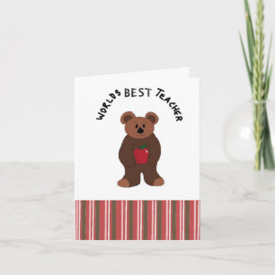 Cartes Pour Fêtes Annuelles Le meilleur professeur des mondes