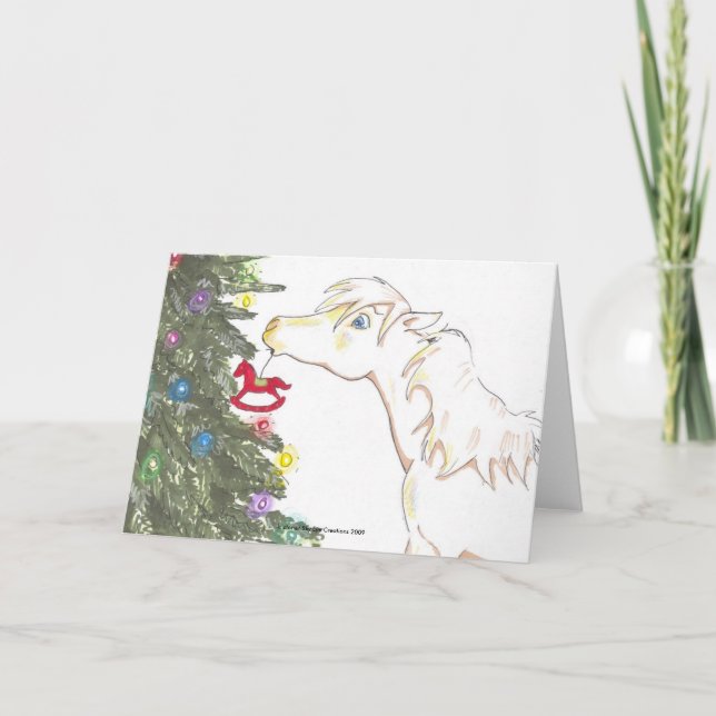 Cartes Pour Fêtes Annuelles Le mini et le sapin de Noël (Devant)