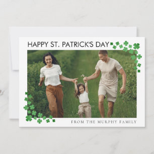 Cartes Pour Fêtes Annuelles Le minimaliste chanceux shamrock st. Patrick's Day