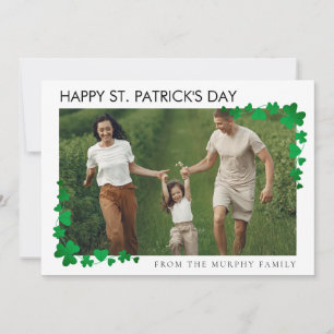 Cartes Pour Fêtes Annuelles Le minimaliste chanceux shamrock st. Patrick's Day