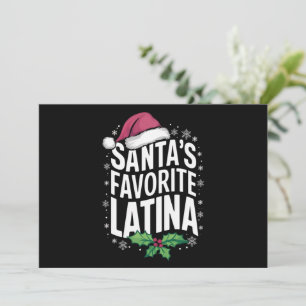 Cartes Pour Fêtes Annuelles Le Noël le plus laid de la Latina préférée du Père