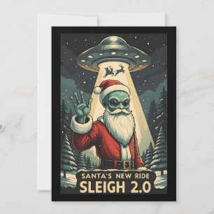 Cartes Pour Fêtes Annuelles Le nouveau véhicule de Santa : Traîneau 2.0