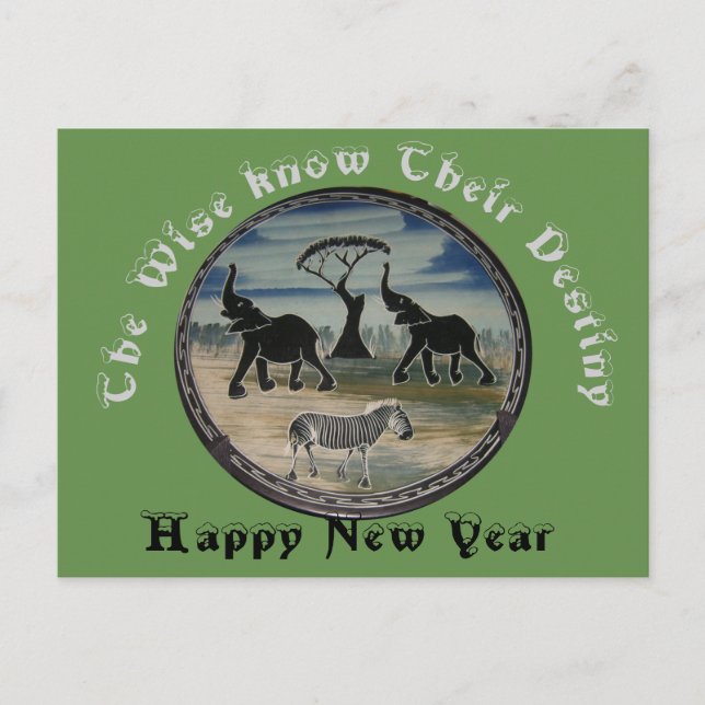 Cartes Pour Fêtes Annuelles Le Nouvel An (Devant)