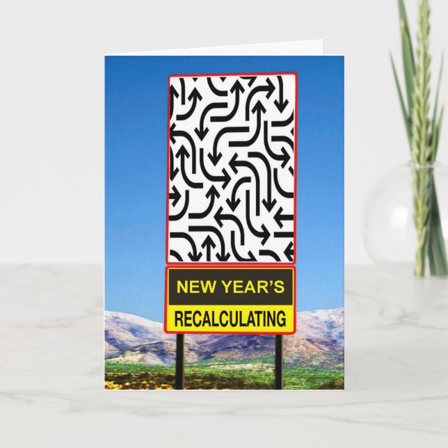 Cartes Pour Fêtes Annuelles Le Nouvel An arrive (Devant)