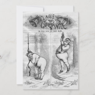 Cartes Pour Fêtes Annuelles Le Nouvel An, la paix et la bonne volonté Vintage