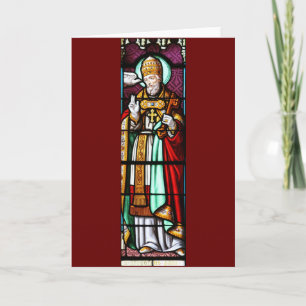 Cartes Pour Fêtes Annuelles Le Pape Saint Grégoire le Grand - Vitrail