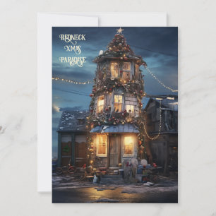 Cartes Pour Fêtes Annuelles Le paradis de Noël Redneck