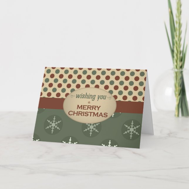 Cartes Pour Fêtes Annuelles Le passé de Noël (Devant)