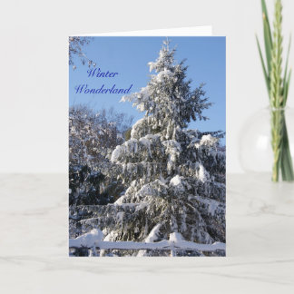 Cartes Pour Fêtes Annuelles Le pays des merveilles d'hiver